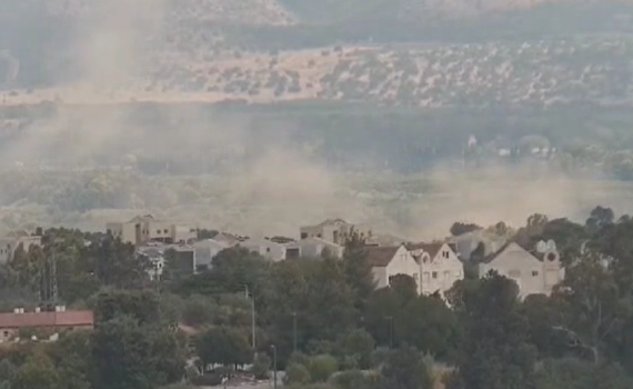 חיזבאללה ירה 65 רקטות לקריית שמונה