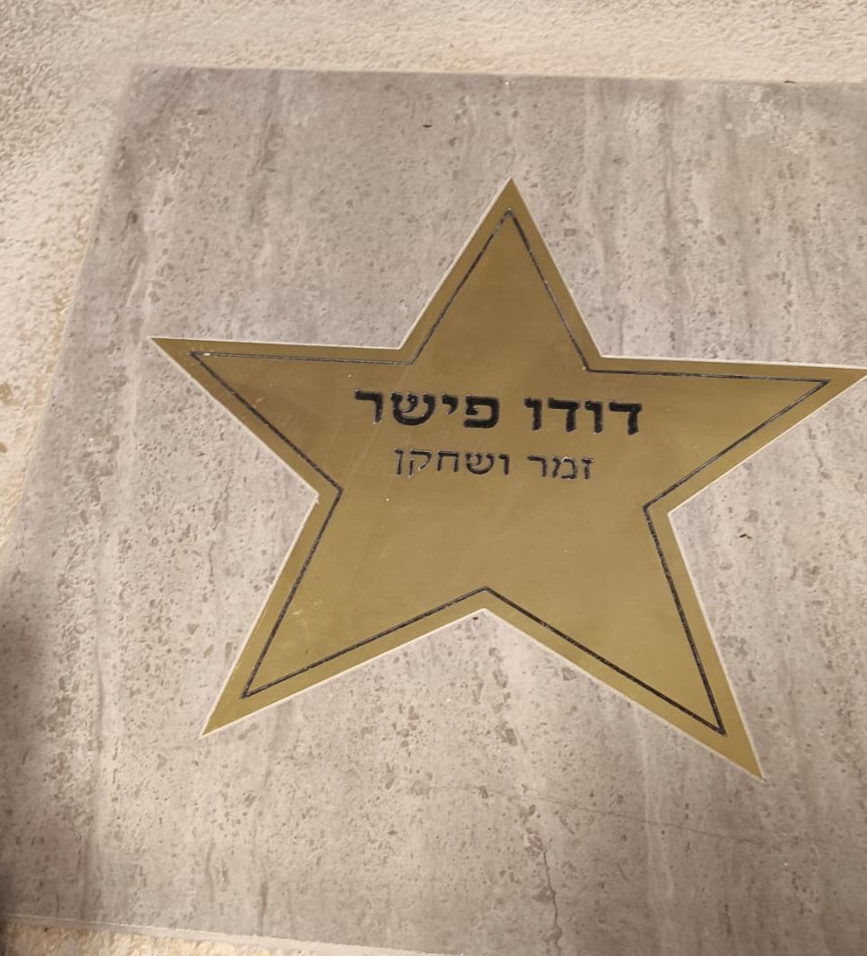 שדרת הכוכבים: הזמר והשחקן דודו פישר קיבל כוכב על שמו