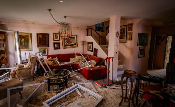 תחקיר הנפילה בקריות: לא סגרו דלת בממ"ד ונפצעו מרסיסים