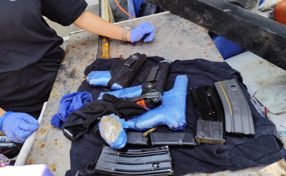 הלחימה בפשיעה: אמצעי לחימה אותרו בעיר יפו