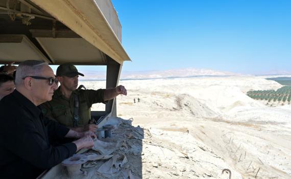נתניהו בבקעה: חשוב לנו להבטיח שהגבול הזה יישאר גבול של שלום