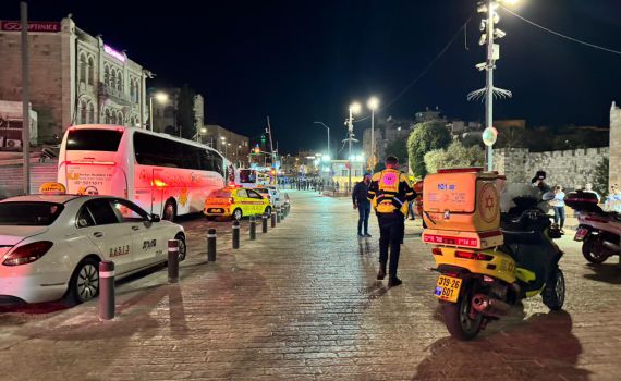 מגיח מאחור ודוקר: תיעוד הפיגוע בשער שכם