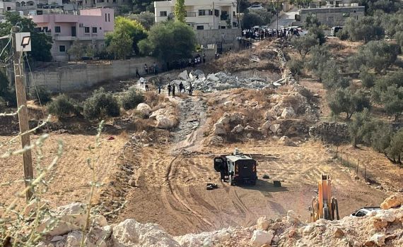 באורח נדיר המנהל האזרחי הרס בתים בשטח B סמוך לחברון