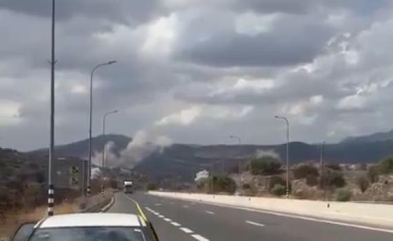 נפילה במחלף גולני: פצוע קל מרסיסים | צפו בתיעוד מהמקום