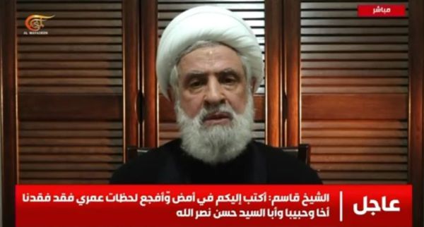 המחליף של נסראללה בהופעה ראשונה: מפוחד ומזיע