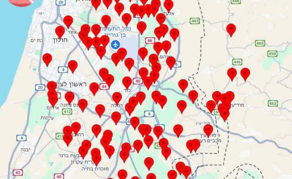 הטיל מתימן: יותר מ-2 מיליון ישראלים נכנסו למקלטים