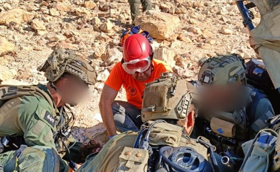 לוחמי 669 חילצו רוכב אופנוע שהידרדר בסמוך לצוק העזאזל