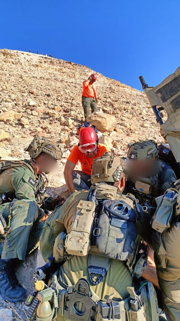 לוחמי 669 חילצו רוכב אופנוע שהידרדר בסמוך לצוק העזאזל