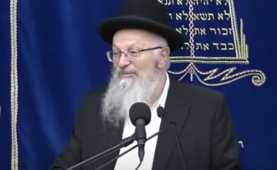 "סוכה במלחמה": שיעורו השבועי של הרב שמואל אליהו. צפו