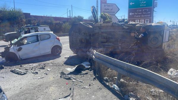 נס במהלך השבת: פיגוע דריסה בצומת עפרה | צפו