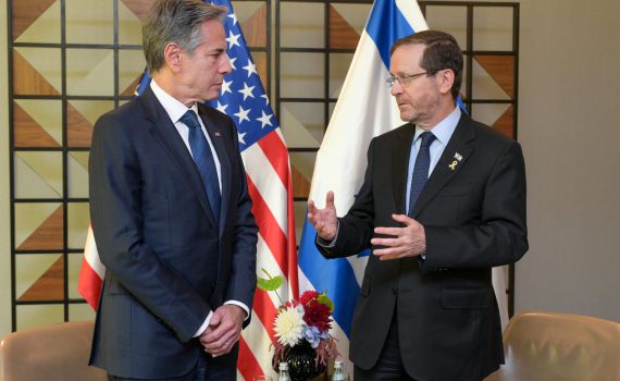 הרצוג לבלינקן: "ההתקפה על בית רה"מ לא תעבור על סדר היום"