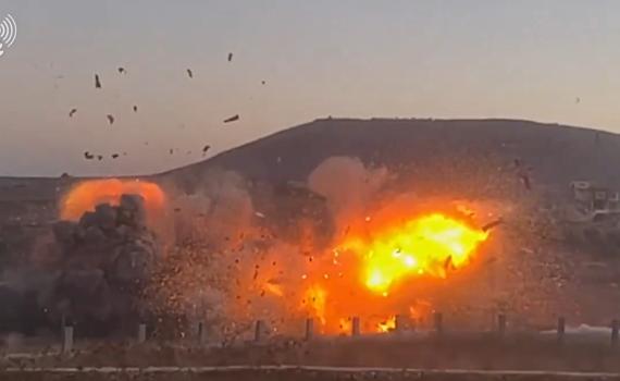 צפו בתיעוד: כך הושמד מרחב היערכות של כוח רדואן בדרום לבנון