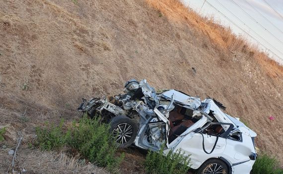בן 35 נהרג בתאונה בין רכב למשאית סמוך לכפר דניאל