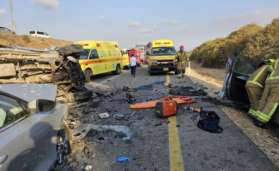 תאונה קטלנית בדרום: הרוג ו-3 פצועים סמוך לרוחמה