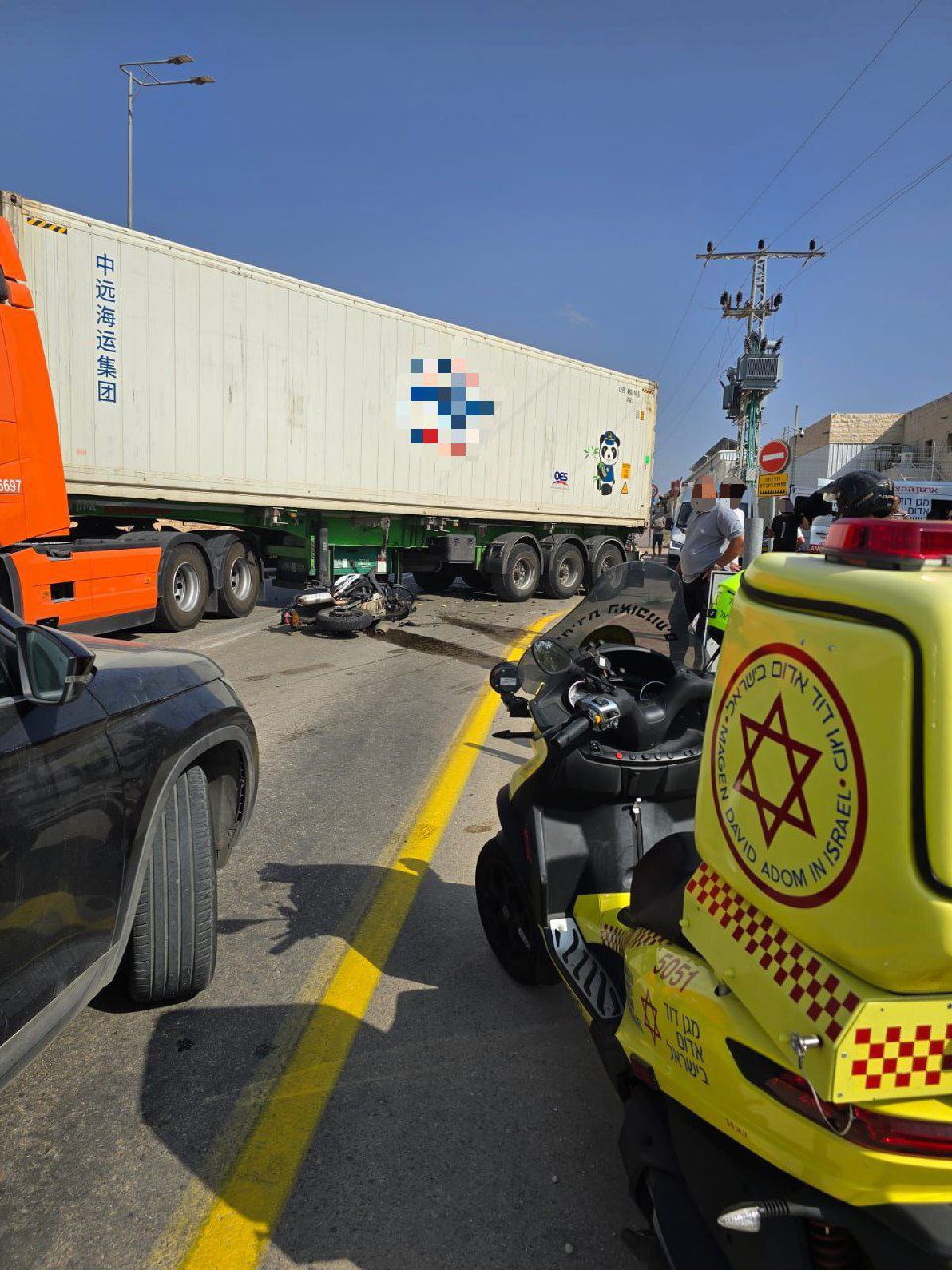 רוכב אופנוע נפצע באורח קשה בתאונה סמוך לאלפי מנשה