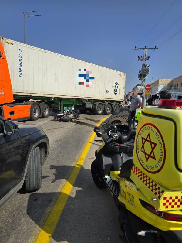 רוכב אופנוע נפצע באורח קשה בתאונה סמוך לאלפי מנשה