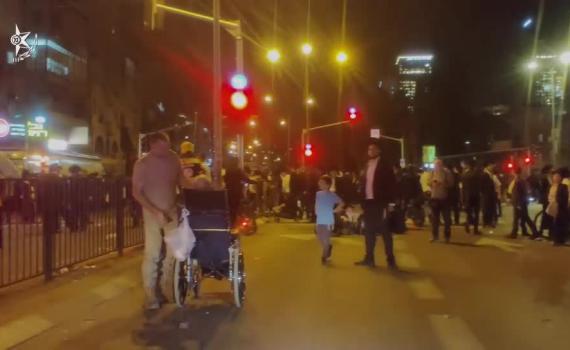 "נאצים, נוח'בות": הפלג הירושלמי מפגין בבני ברק; חשוד נעצר