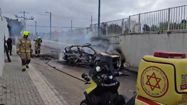 אישה בת 30 נפצעה בפיצוץ רכב בלוד