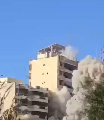 צה"ל מגביר את הקצב: בניינים קורסים בדאחייה. צפו