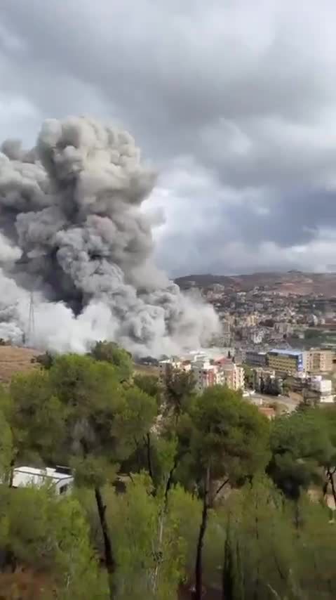 צה"ל תקף בכפר רומאנה: פטריות עשן מעל נבטיה