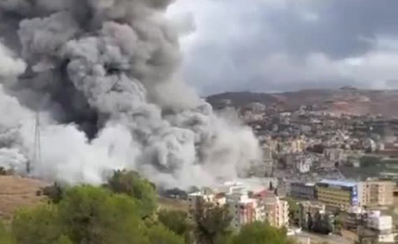 צה"ל תקף בכפר רומאנה: פטריות עשן מעל נבטיה