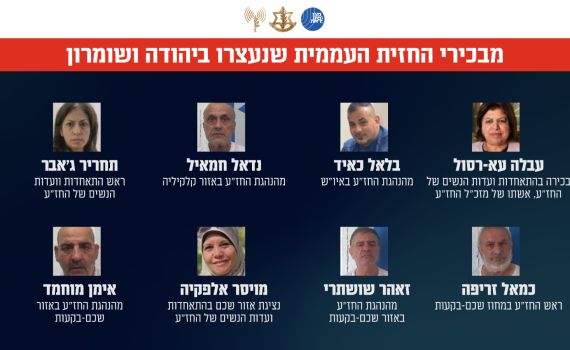 במבצע מיוחד ביו"ש: נעצרו 60 פעילים מארגון הטרור החזית העממית