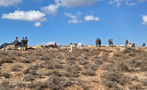 בפעם השנייה בתוך יממה: כוחות הביטחון הרסו את גבעת צור הראל