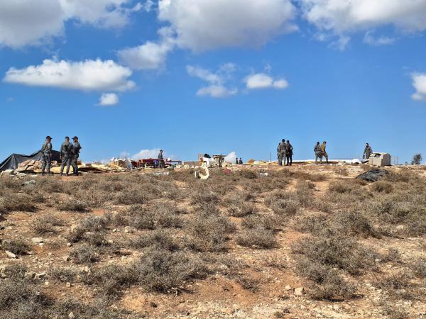 בפעם השנייה בתוך יממה: כוחות הביטחון הרסו את גבעת צור הראל