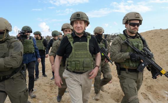 נתניהו במסדרון נצרים: "החמאס לא יהיה יותר בעזה". צפו בתיעוד