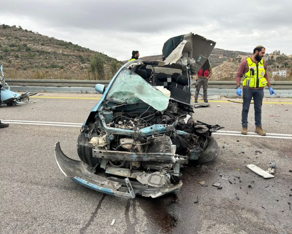 אסון על הכביש: בן 40 נהרג מפגיעת משאית סמוך למעלה לבונה