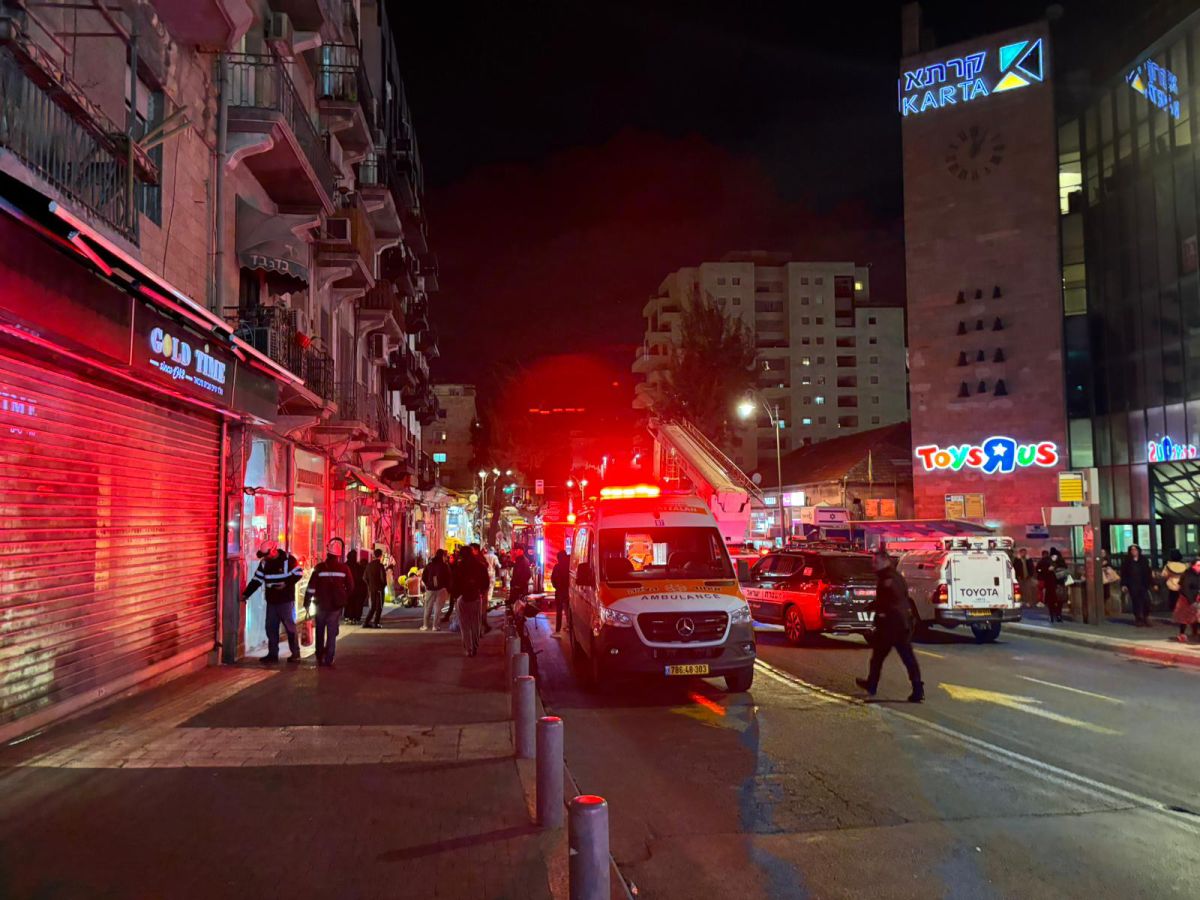 אישה נפצעה באורח בינוני בשריפה שפרצה במלון בירושלים