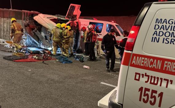 טרגדיה: משאית התהפכה בכביש 1; שתי תינוקות נהרגו