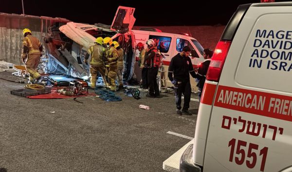 טרגדיה: משאית התהפכה בכביש 1; שתי תינוקות נהרגו