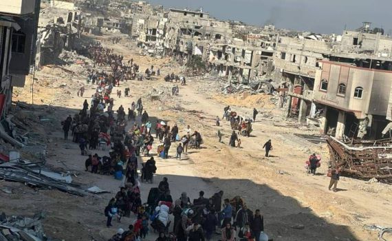 מנקים את צפון הרצועה: אלפי פלסטינים מתפנים מבית לאהיא