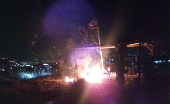 ערבים הציתו מצפה בישוב אביתר