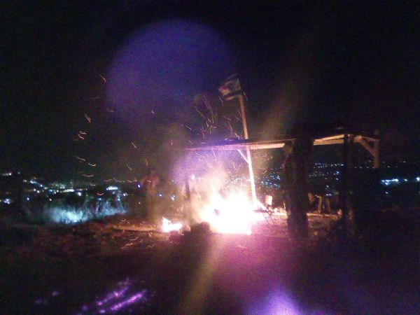 ערבים הציתו מצפה בישוב אביתר