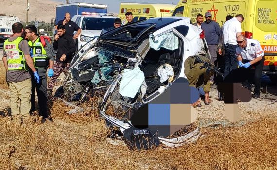 הרוג בתאונה קטלנית בכביש 90 בין רכב פרטי למשאית