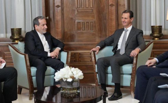 תומכים באסד: שר החוץ האיראני נחת בדמשק