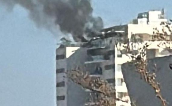 פיצוץ במבנה רב קומות ביבנה, חשד לכטב"מ