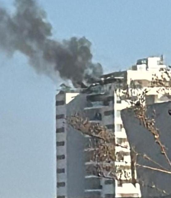 פיצוץ במבנה רב קומות ביבנה, חשד לכטב"מ