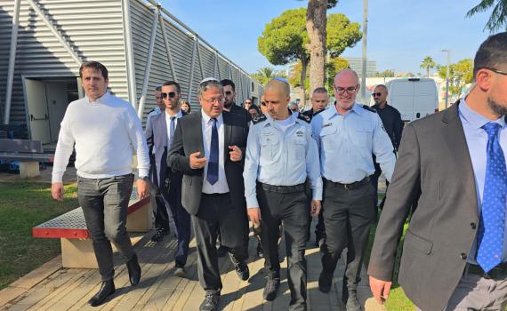 נראו יחד בפומבי: השר בן גביר ונציב שב"ס קובי יעקובי