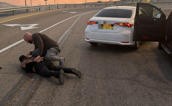 מעצר דרמטי בים המלח