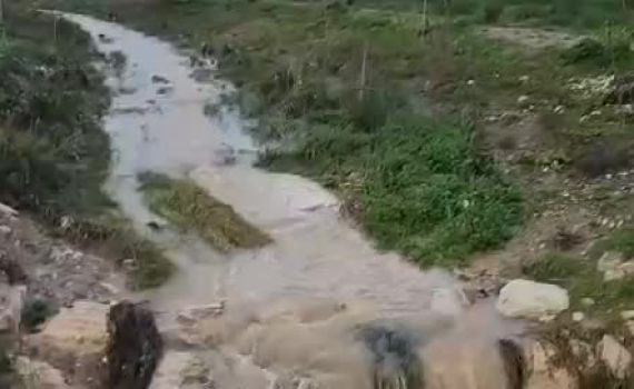 כמויות עצומות של מים: צפו בזרימות האדירות בנחלים