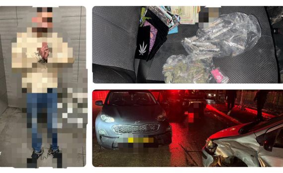 לא הסתפק בעבירה אחת: נתפס נוהג שיכור ללא רישיון עם סמים ברכב