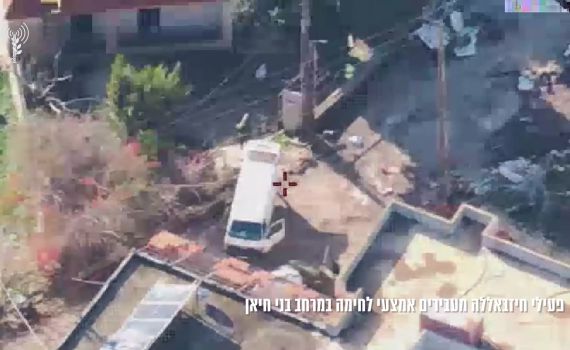 תיעוד: צה"ל חיסל פעילי חיזבאללה שהעבירו נשק בדרום לבנון