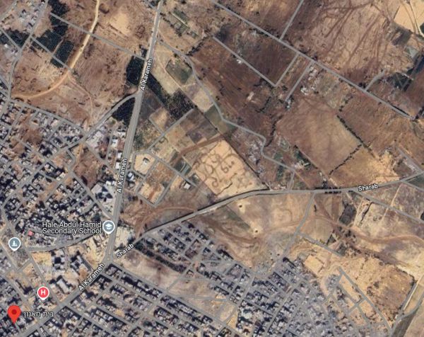 הלוויין של גוגל תפס מזכרת של נצח יהודה בבית חאנון