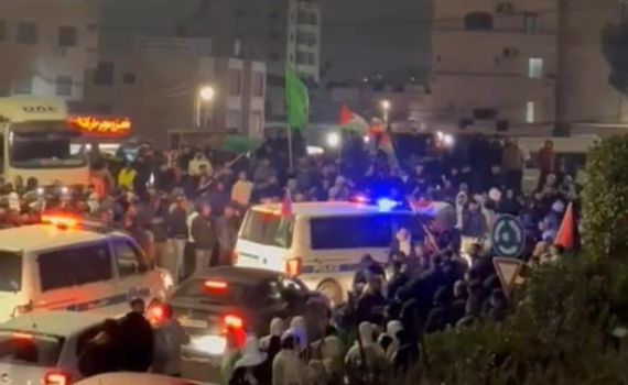 מפגני הסתה: כך התקבלו המחבלים המשוחררים ביו"ש