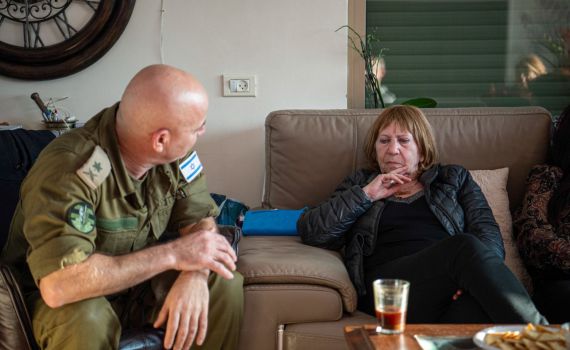 המג"ד מצוק איתן ביקר את זהבה שאול: אורון שלכם, אורון שלנו שב