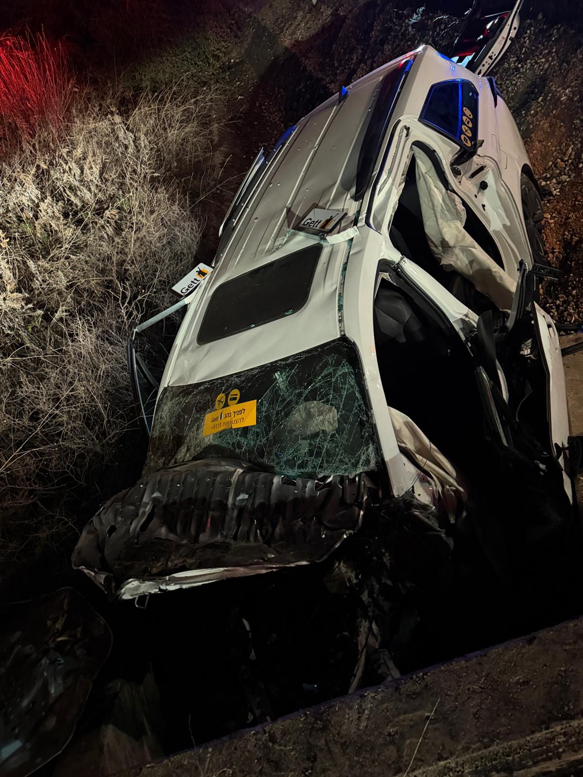 טרגדיה סמוך לאלמגור: בן 27 נהרג לאחר שסטה עם רכבו לתוך תעלה