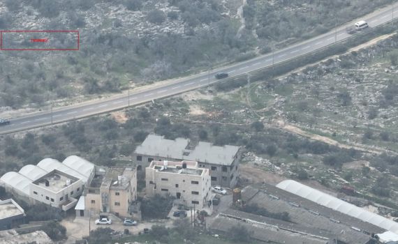 בשטח C: מבנה פלסטיני ענק נבנה על ציר מרכזי בשומרון